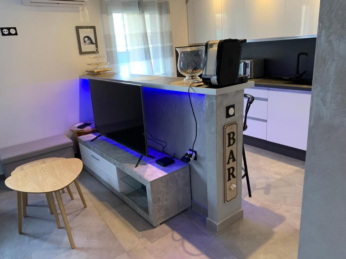 Grand Studio Tres Agreable Avec Bar, Cuisine Et Terrasse Cagnes-sur-Mer Luaran gambar